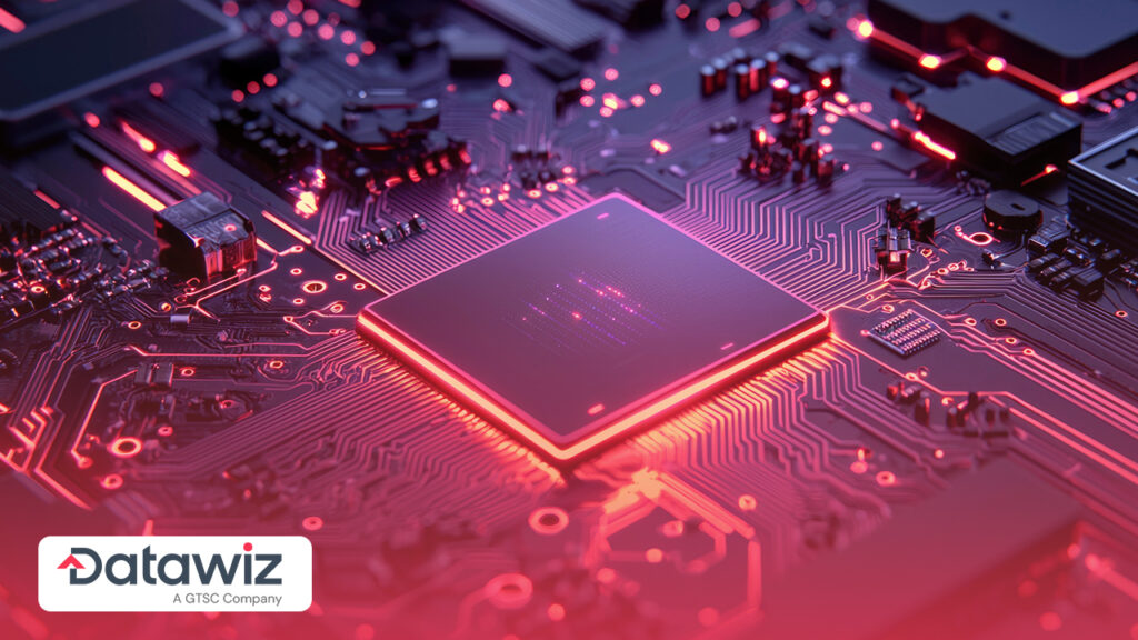 Closeup of circuit board